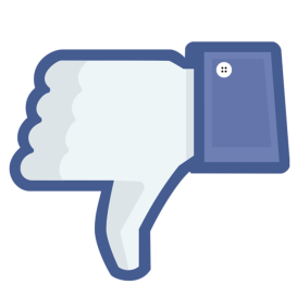 Facebook-style 'dislike' symbol
