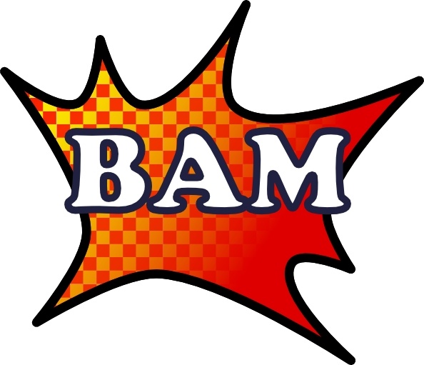clipart of "BAM!"