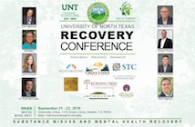 Recovery conference announcement banner