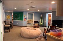 Lounge room in building