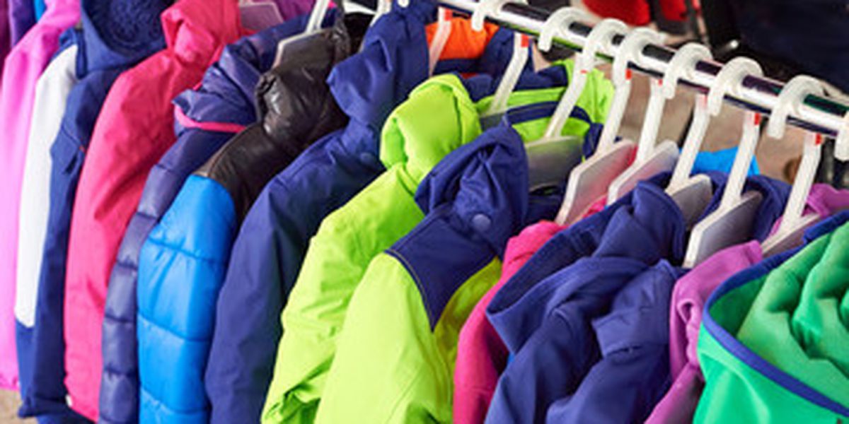 Picture of coats for the coat drive