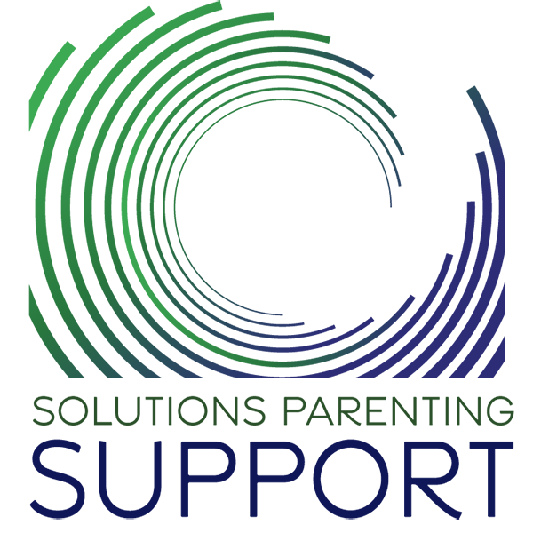 Solutions Parenting Support logo with words.