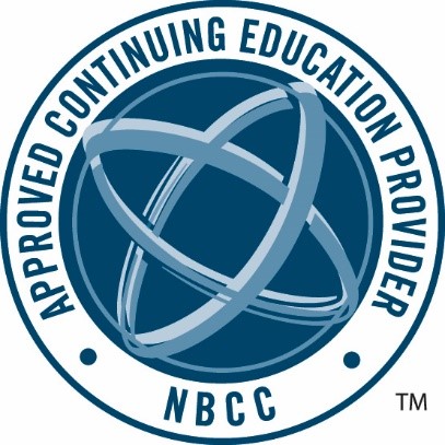 logo for the NBCC who is providing the Continuing Ed credits for the training.