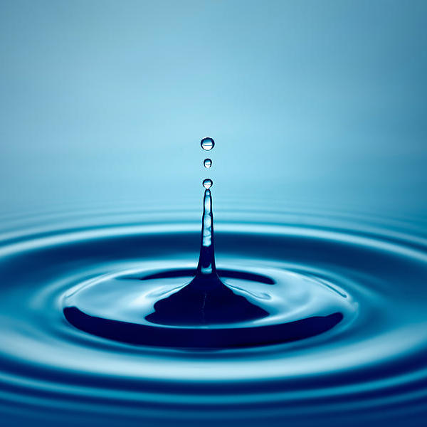 image of a drop of water with ripple effect