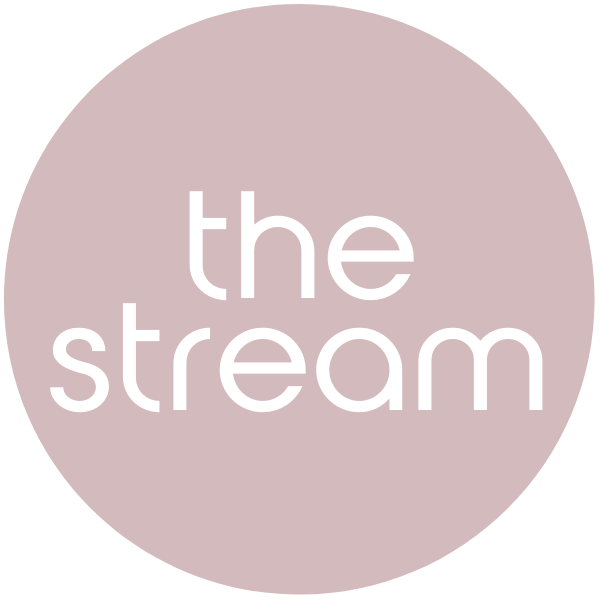 Logo for the Stream, the premier virtual community for moms, 