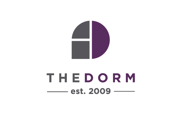 logo for The Dorm, est 2009